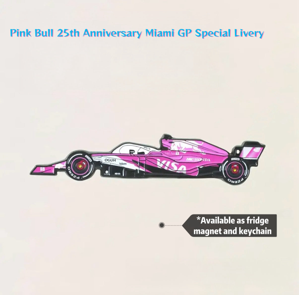 F1 Racing Car Keychain/fridge magnet-Multi Team Collection