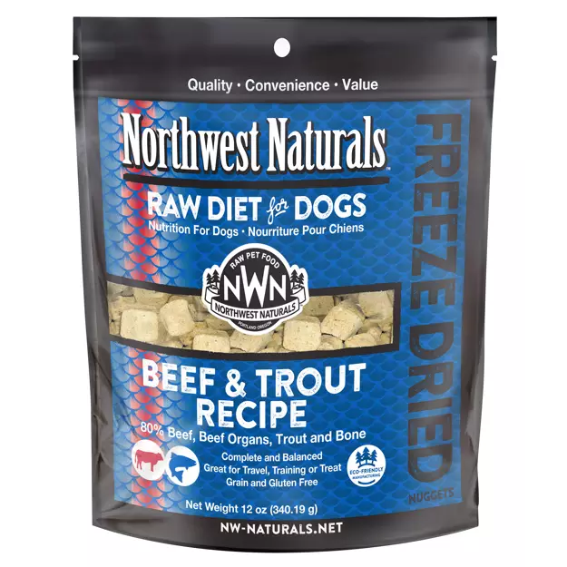 Northwest Naturals Freeze-dried Dog Nuggets Beef/Trout