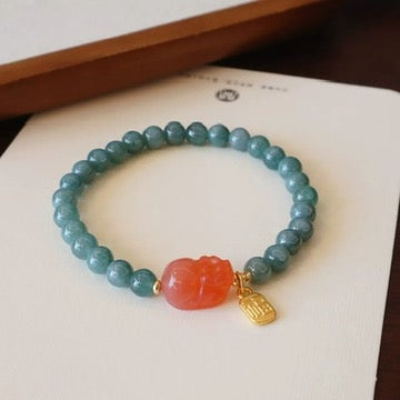 天然蓝水翡翠盐源貔貅 Natural Blue Jadeite with Pi Xiu Pendant
