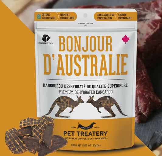 Premium Dehydrated Kangaroo Treat For Dogs & Cats 85g