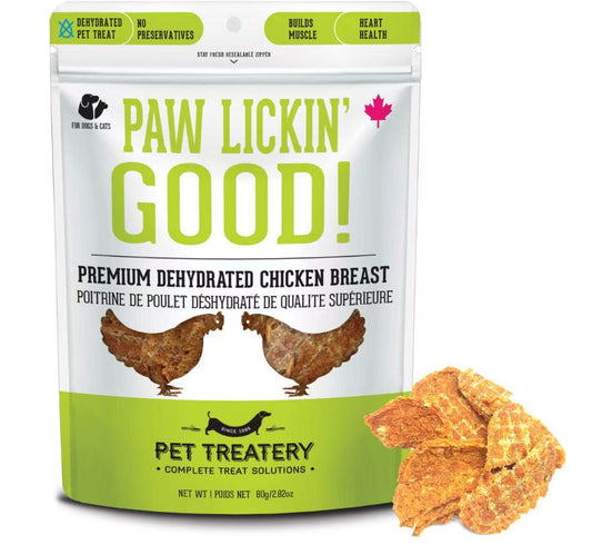 Premium Dehydrated Protein Chicken Breast Treat For Dogs & Cats 80g