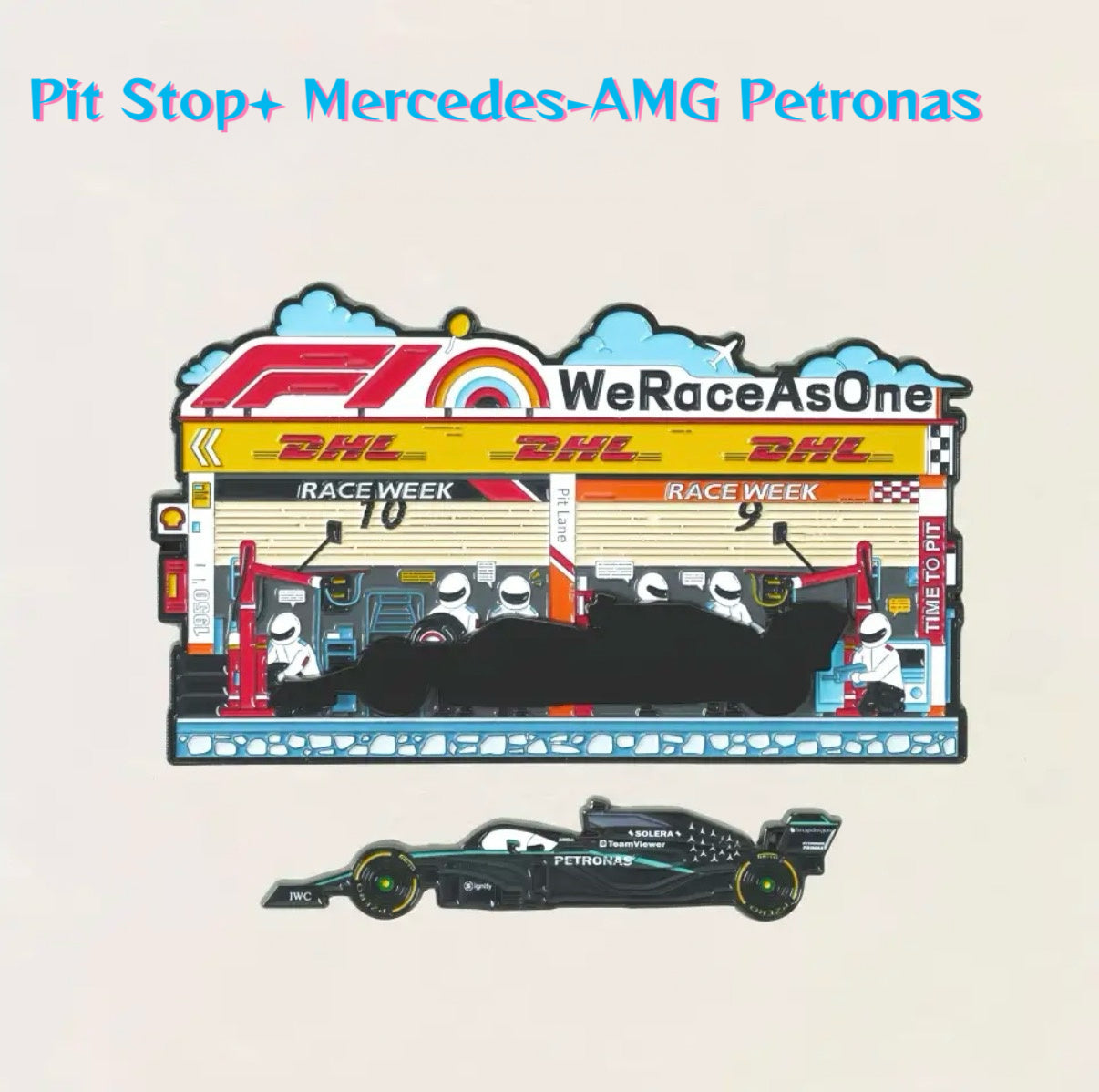 F1 Racing Pit Stop Fridge Magnet-Multi Team Collection