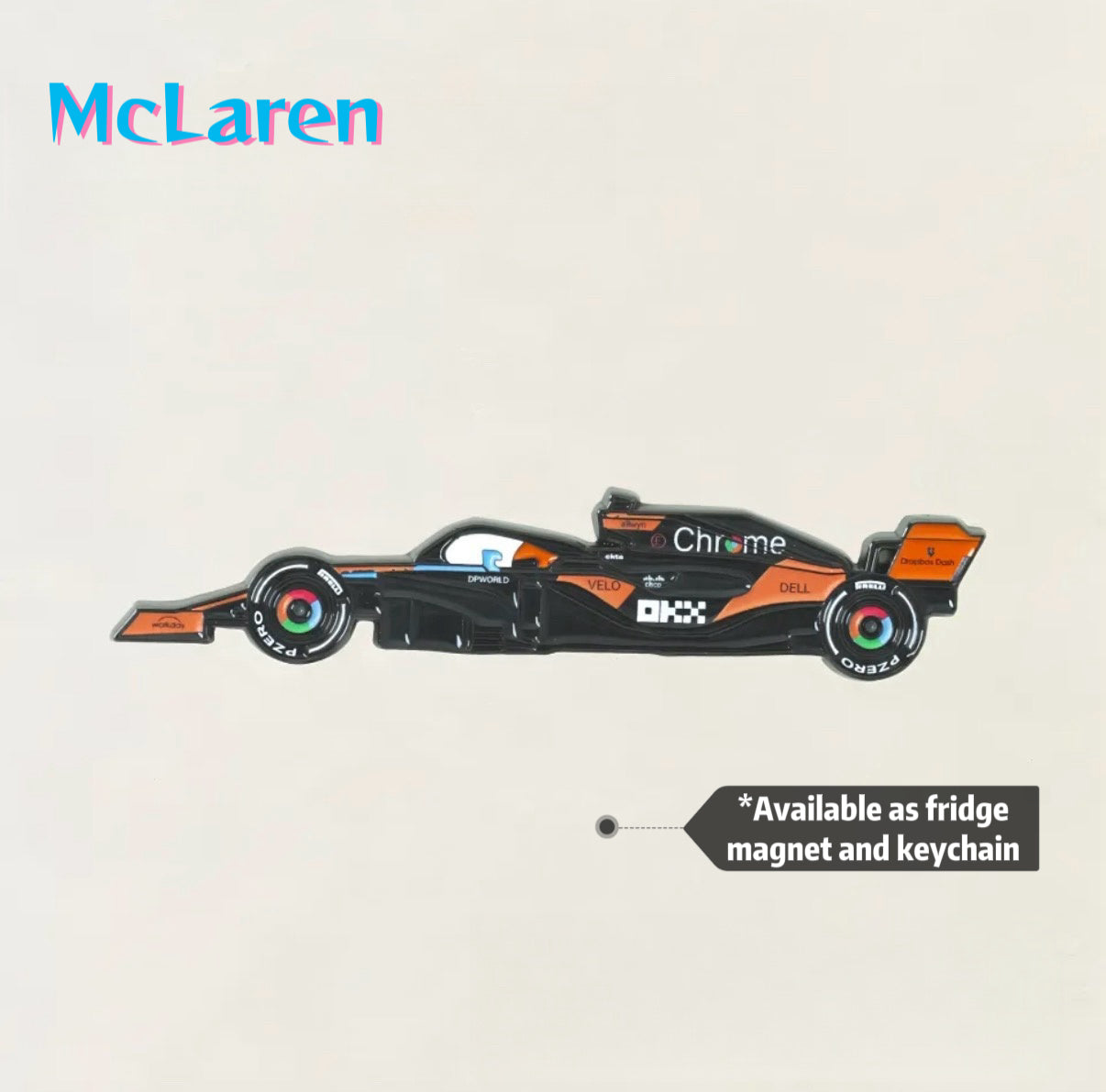 F1 Racing Car Keychain/fridge magnet-Multi Team Collection