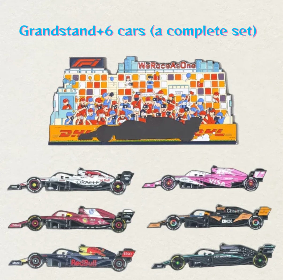 F1 Pit Stop Magnetic Fridge Sticker Set-4/5/6 Car Options