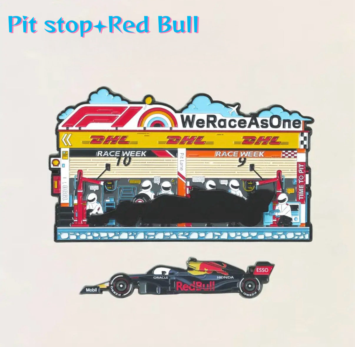 F1 Racing Pit Stop Fridge Magnet-Multi Team Collection
