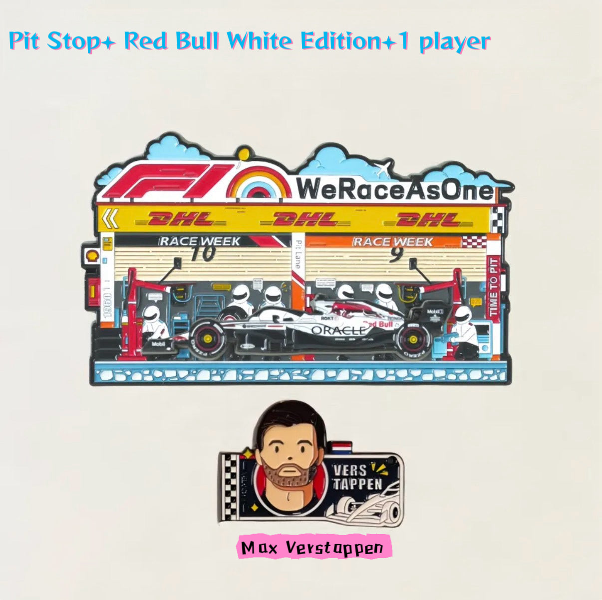 F1 Pit stop+Single Player Magnetic Fridge sticker
