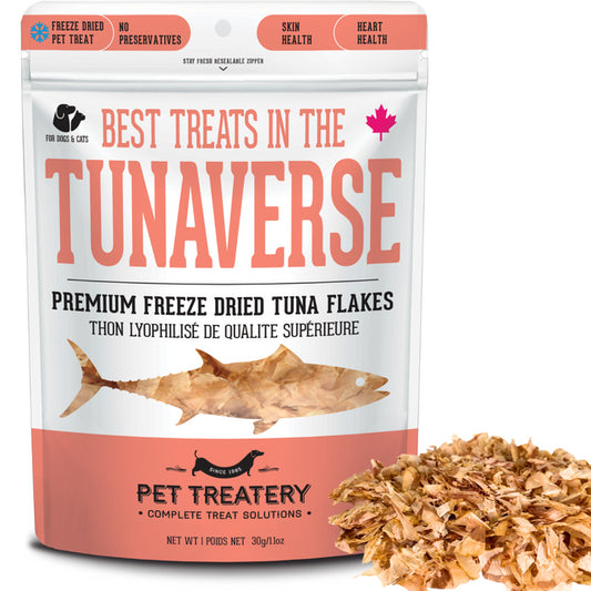 Premium Freeze Dried Tuna Flakes Treat For Dogs & Cats 30g
