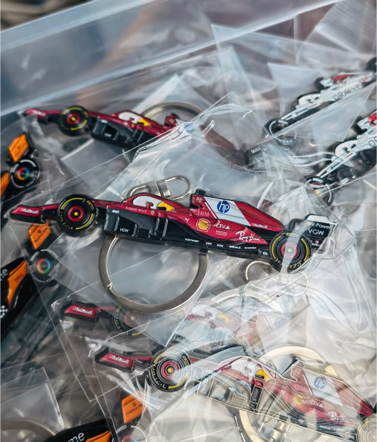 F1 Racing Car Keychain/fridge magnet-Multi Team Collection