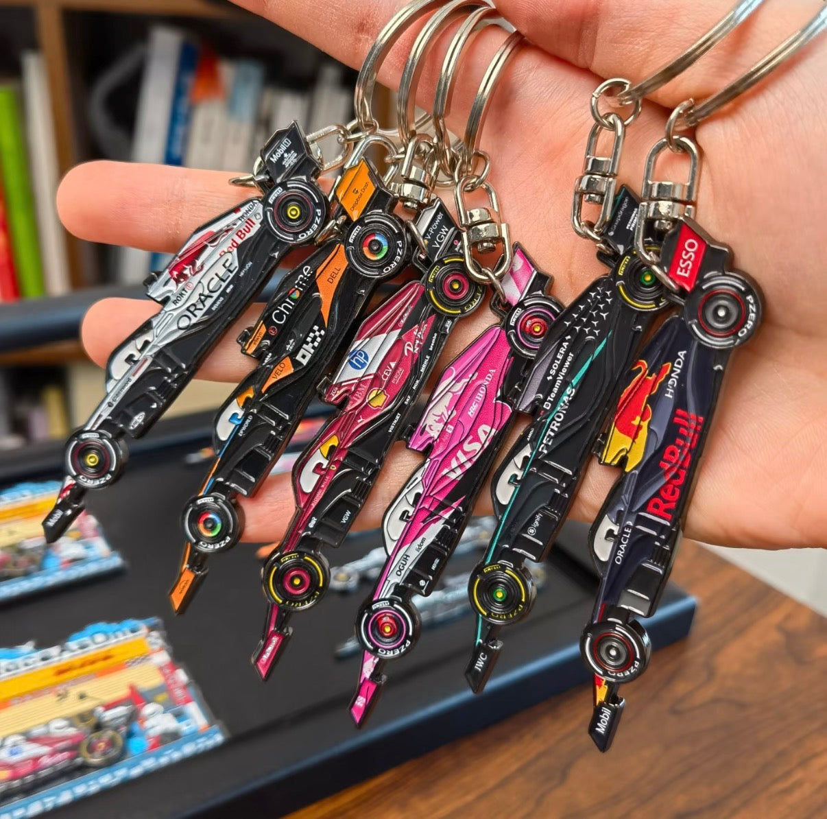 F1 Racing Car Keychain/fridge magnet-Multi Team Collection