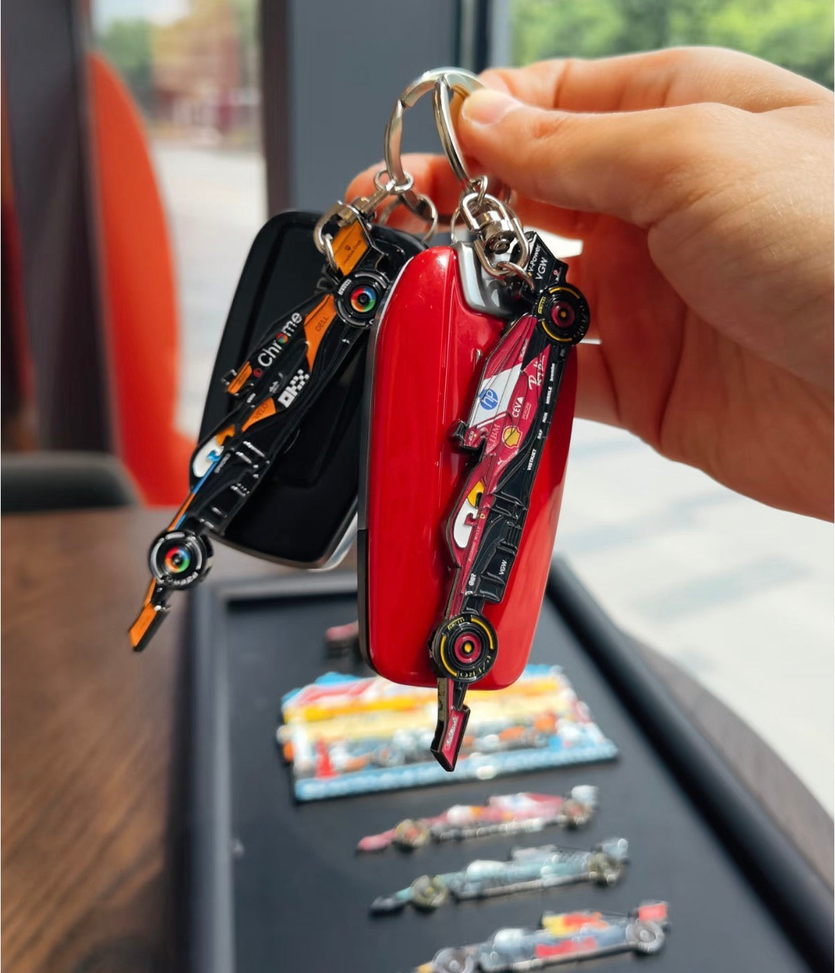 F1 Racing Car Keychain/fridge magnet-Multi Team Collection