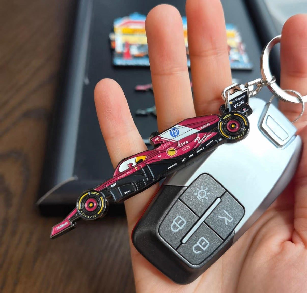 F1 Racing Car Keychain/fridge magnet-Multi Team Collection