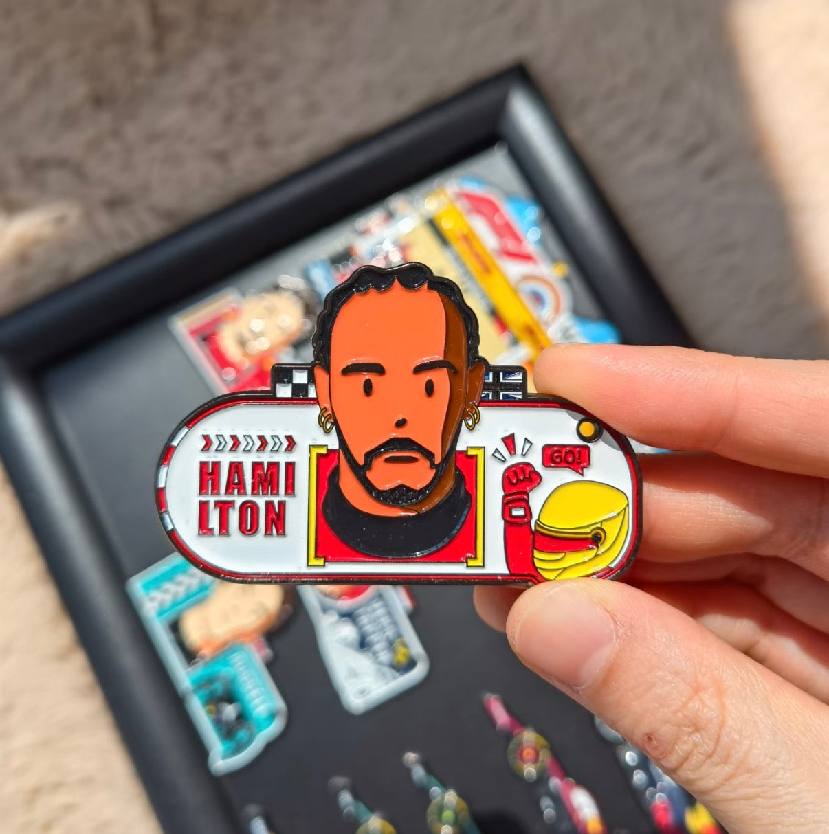 F1 Pit stop+Single Player Magnetic Fridge sticker