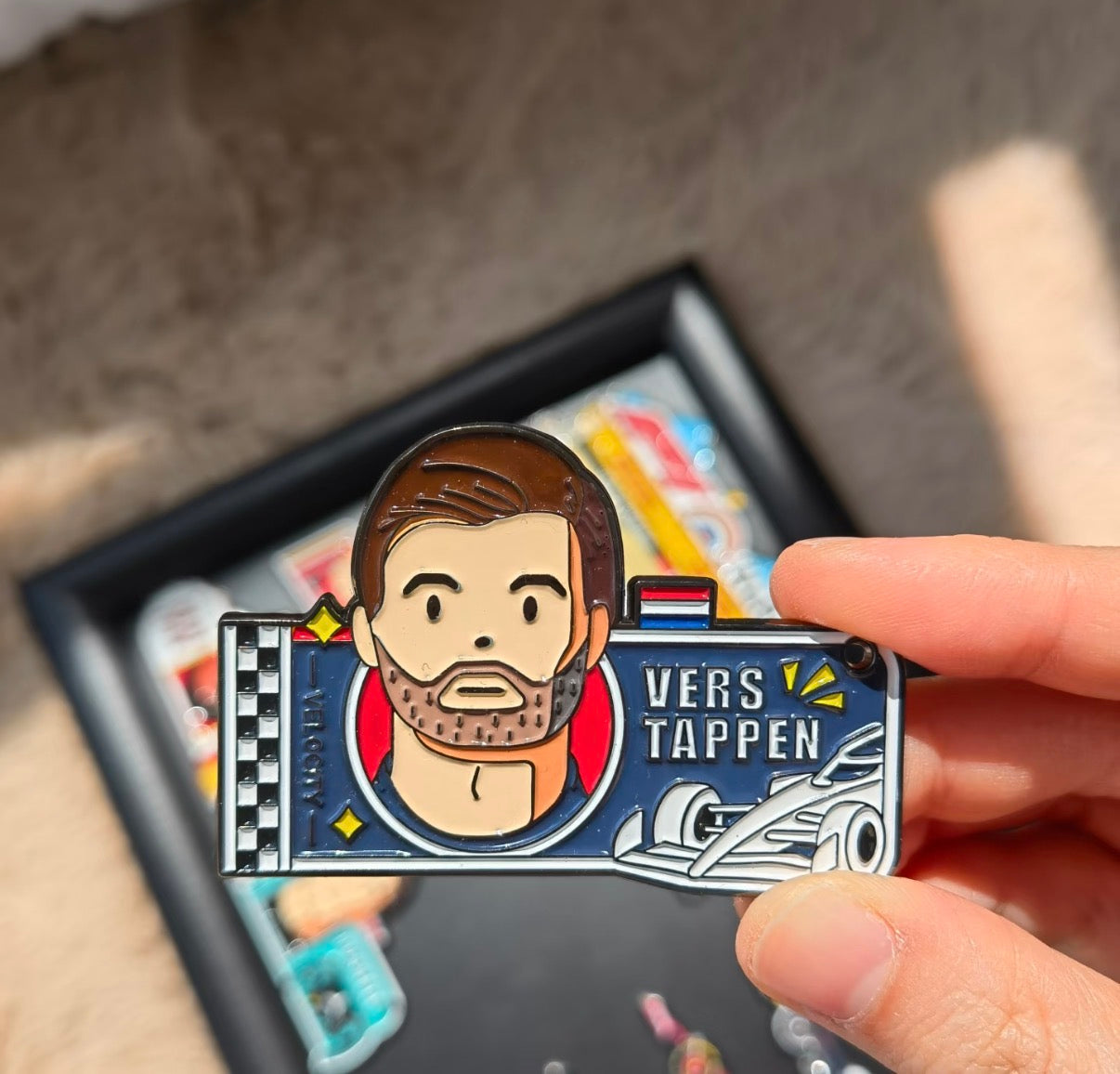 F1 Pit stop+Single Player Magnetic Fridge sticker