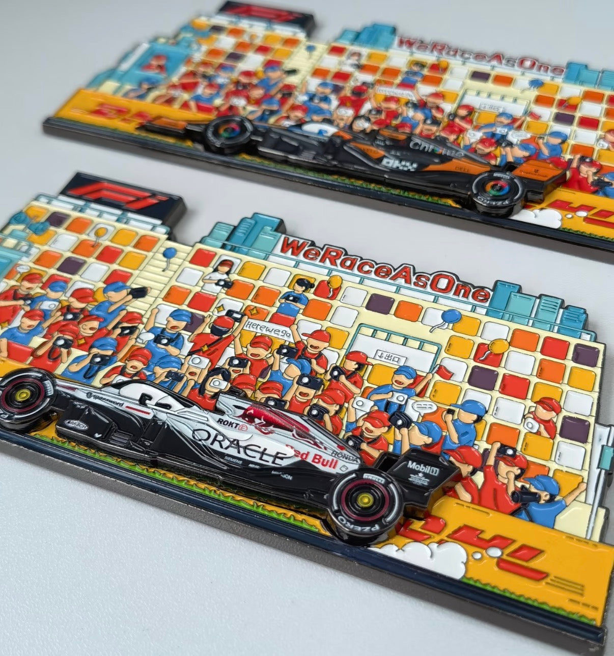 F1 Racing Pit Stop Fridge Magnet-Multi Team Collection