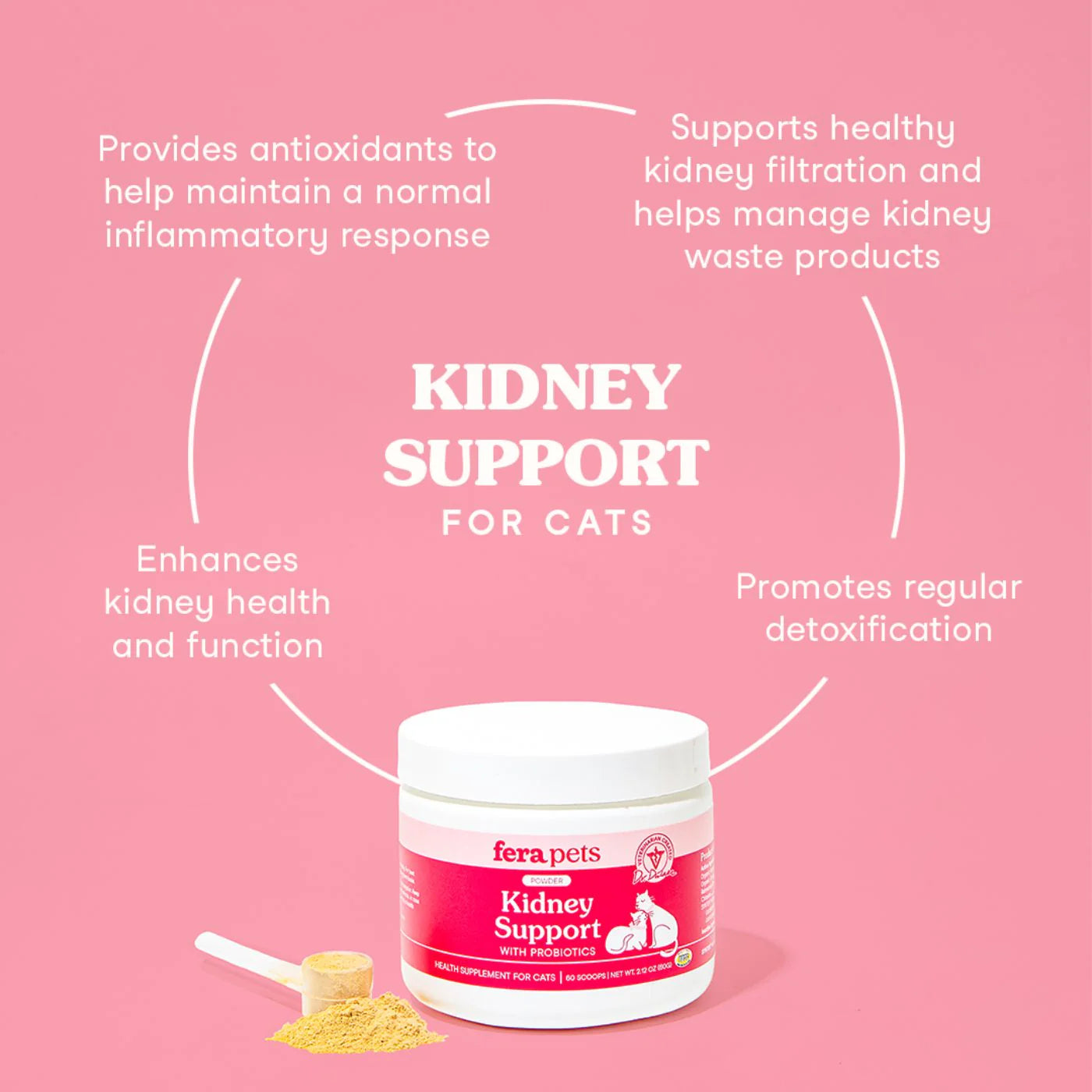 Fera Pets –Kidney Support for Cats – 60 scoops (60g)