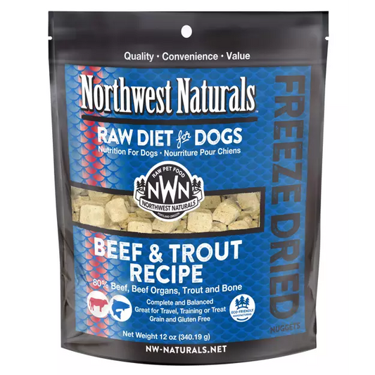 Northwest Naturals Freeze-dried Dog Nuggets Beef/Trout