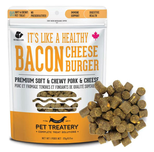 Premium Soft & Chewy Pork Liver & Cheese Treat For Dogs & Cats 175g