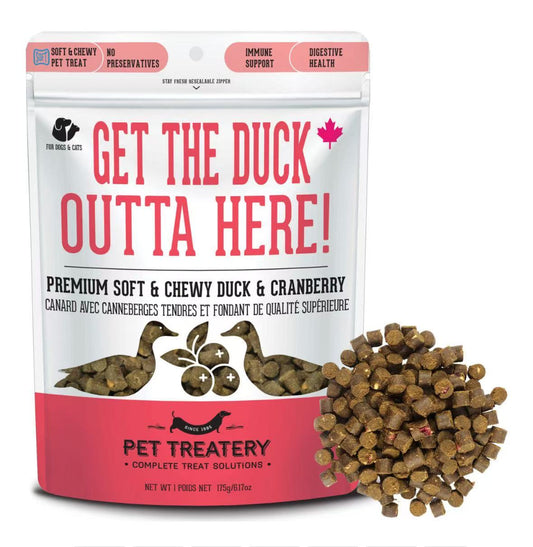 Premium Soft & Chewy Duck & Cranberry Treat For Dogs & Cats 175g